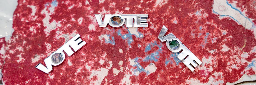 Make Your Voice Heard: The Rebel Nell VOTE Pin