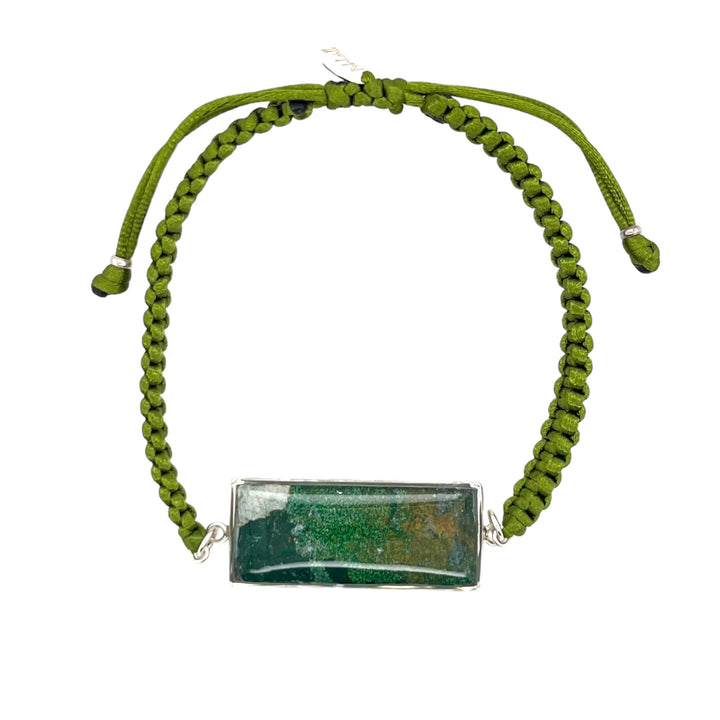 Carl Bracelet | Silver | Green