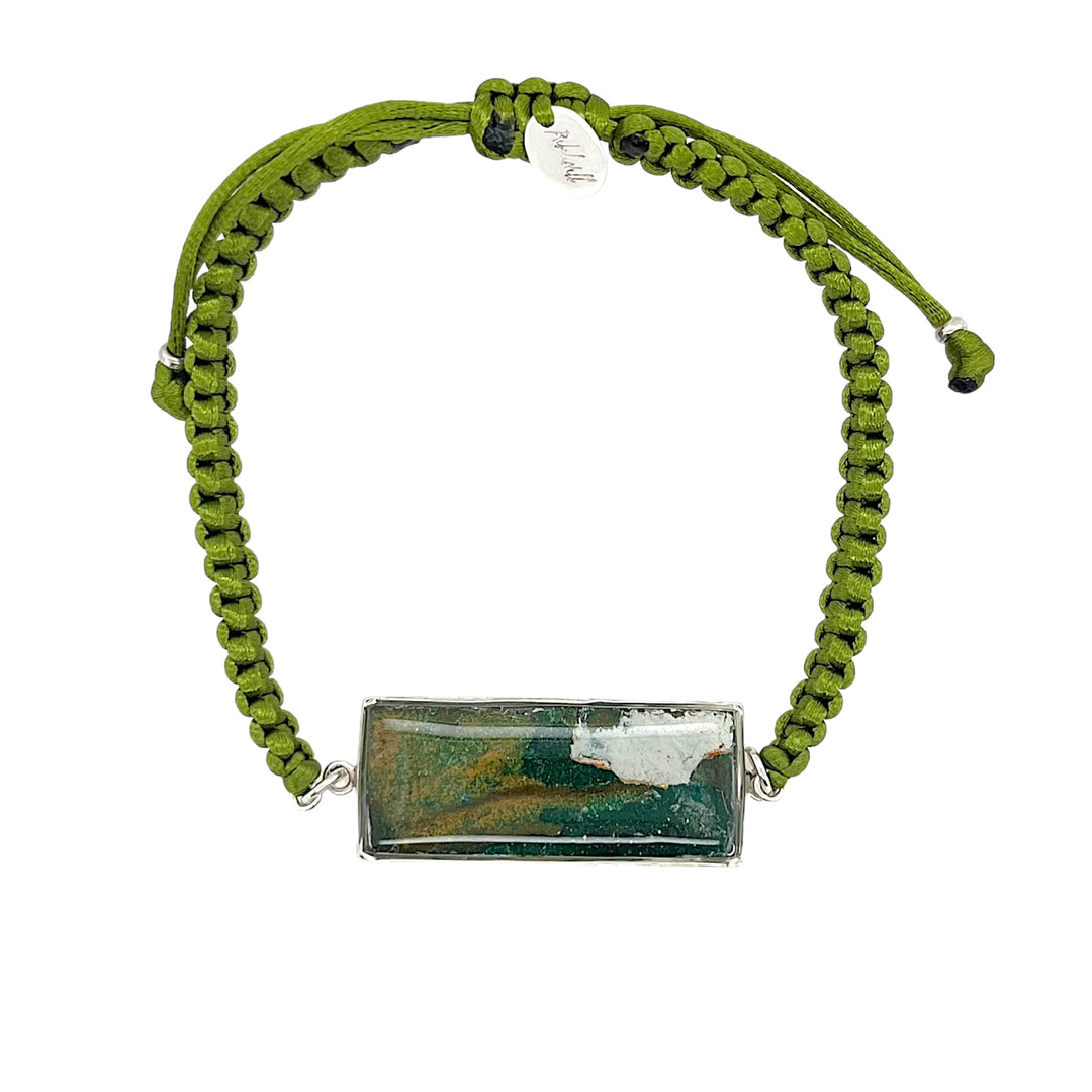 Carl Bracelet | Silver | Green