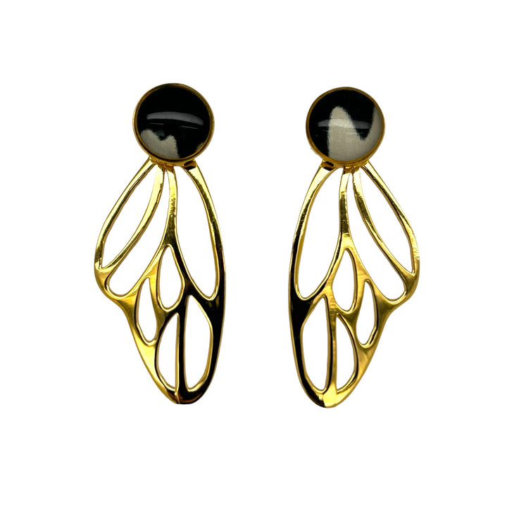 Detroit Zoo Callie Butterfly Earrings | Gold