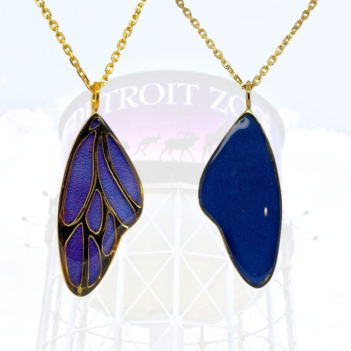 Detroit Zoo Vivian Butterfly Necklace | Gold