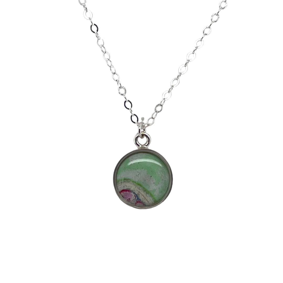 Michigan State Amy Necklace | Silver