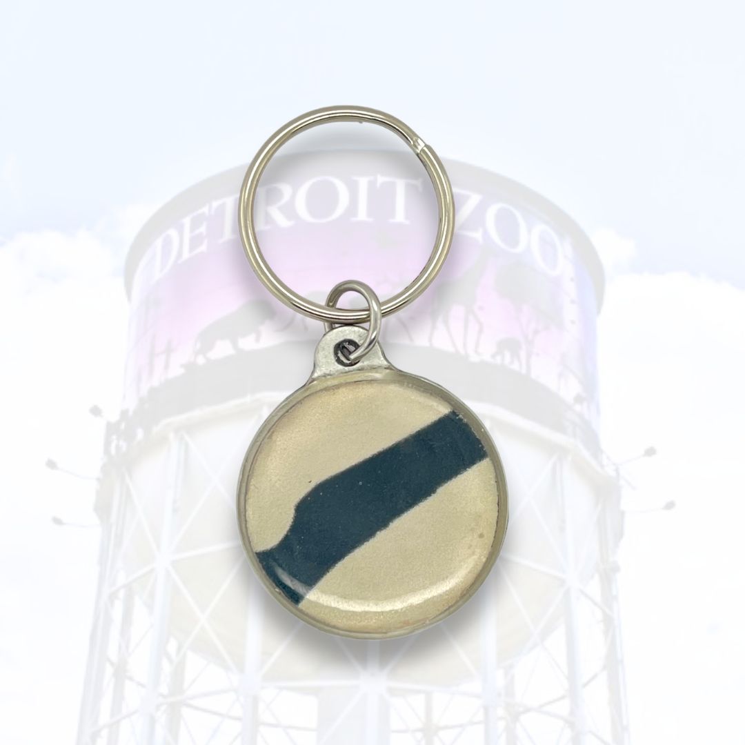 Detroit Zoo Keychain | Pewter