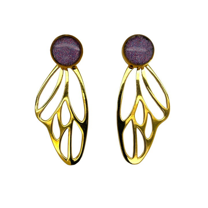 Detroit Zoo Callie Butterfly Earrings | Gold