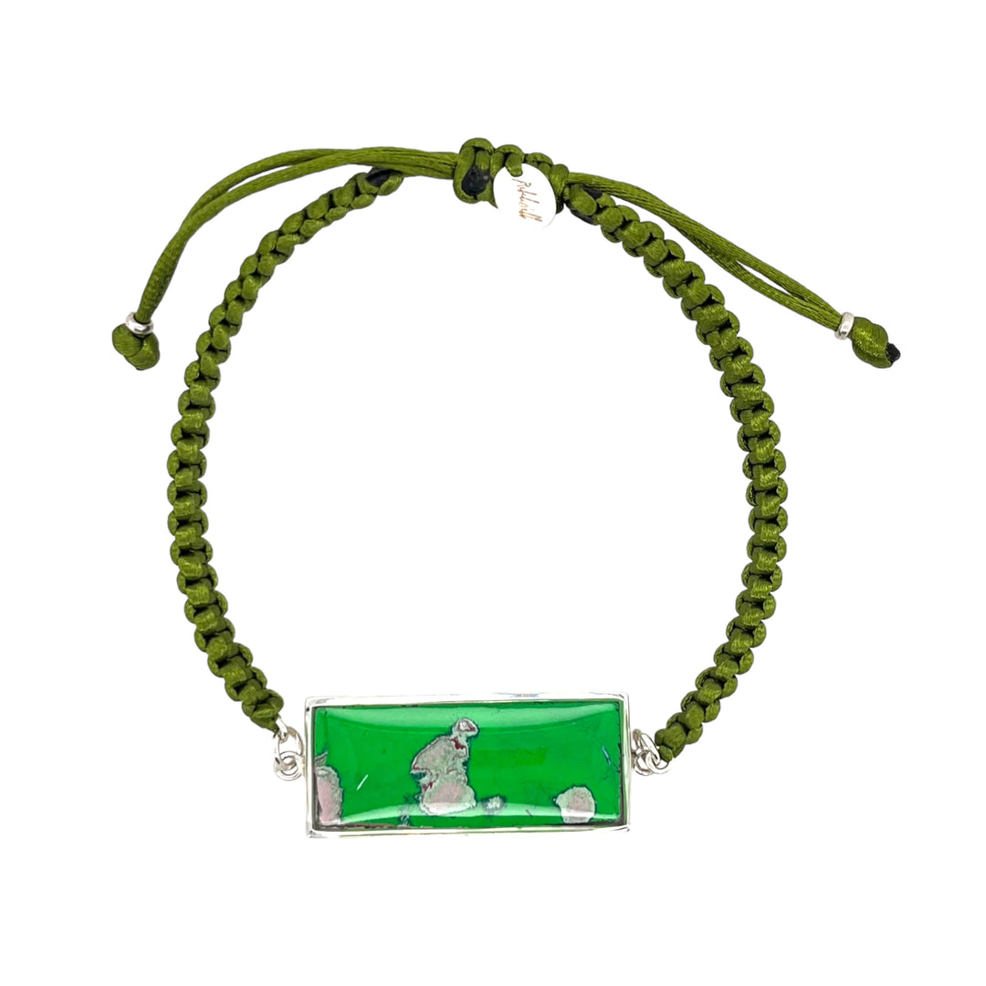 Carl Bracelet | Silver | Green