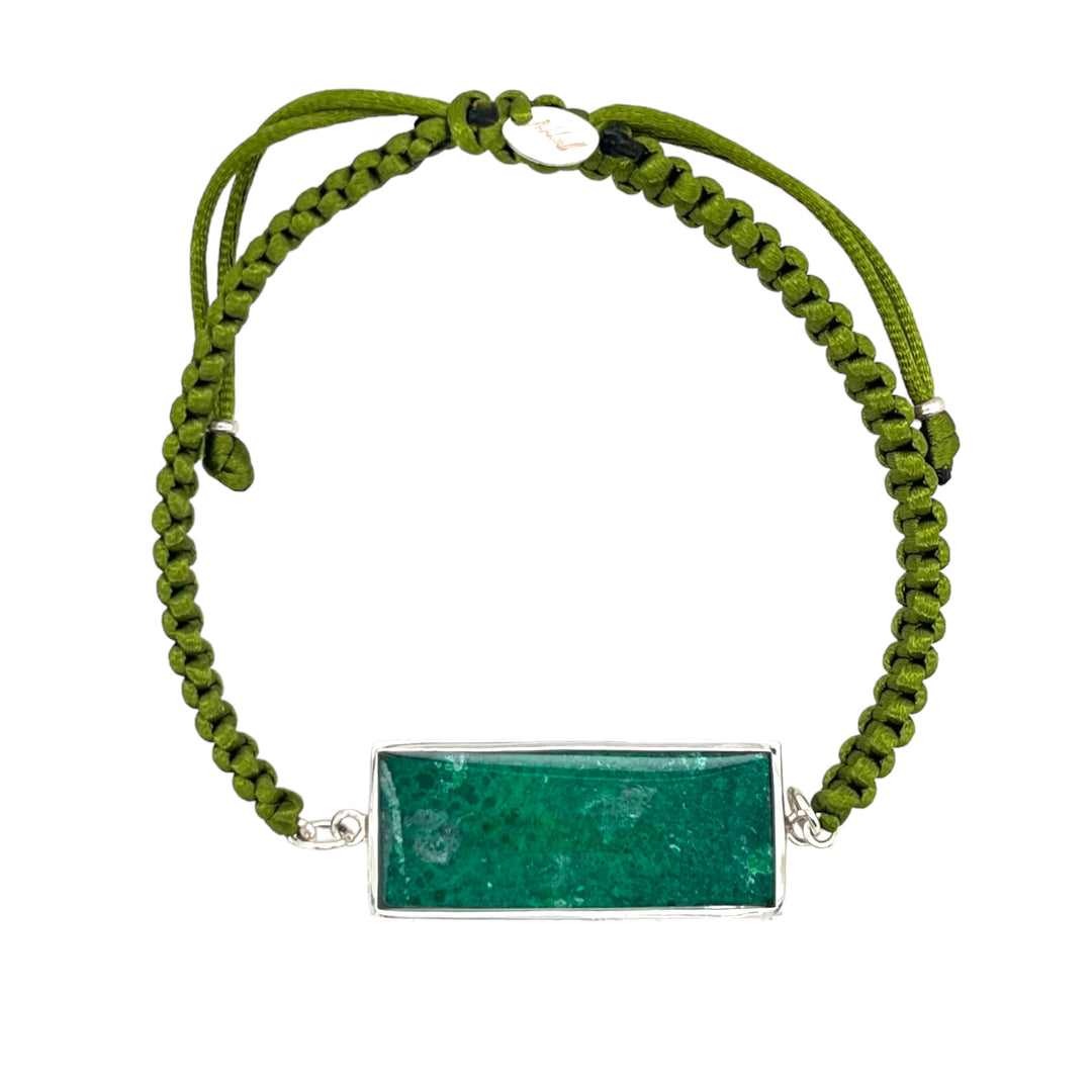 Carl Bracelet | Silver | Green