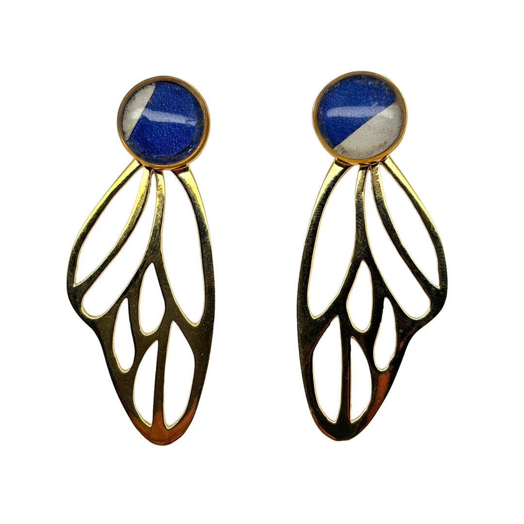 Detroit Zoo Callie Butterfly Earrings | Gold