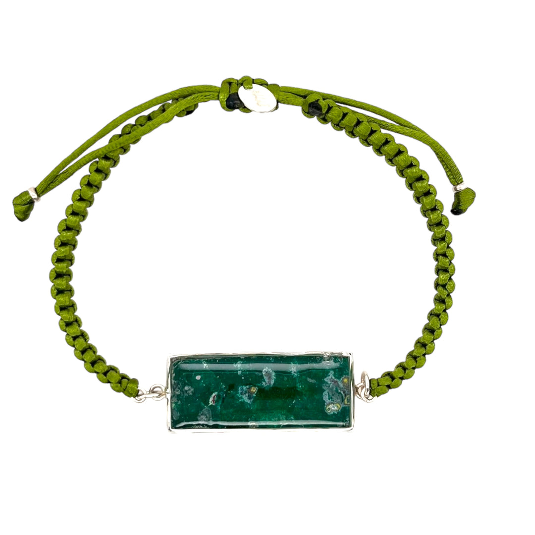 Carl Bracelet | Silver | Green