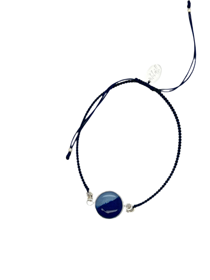 Taylor Bracelet | Silver | Navy