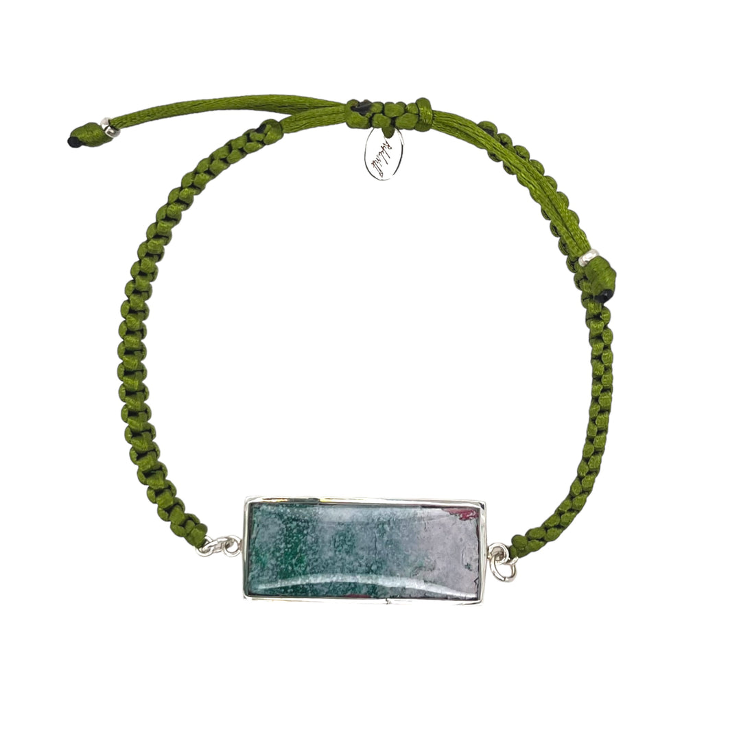 Carl Bracelet | Silver | Green