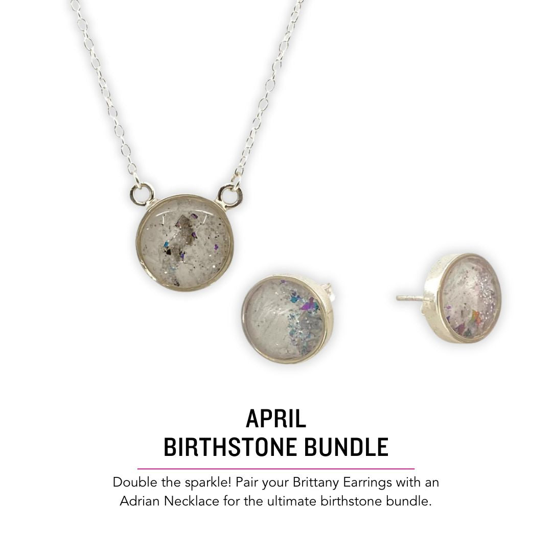 Adrian Necklace | Silver | April