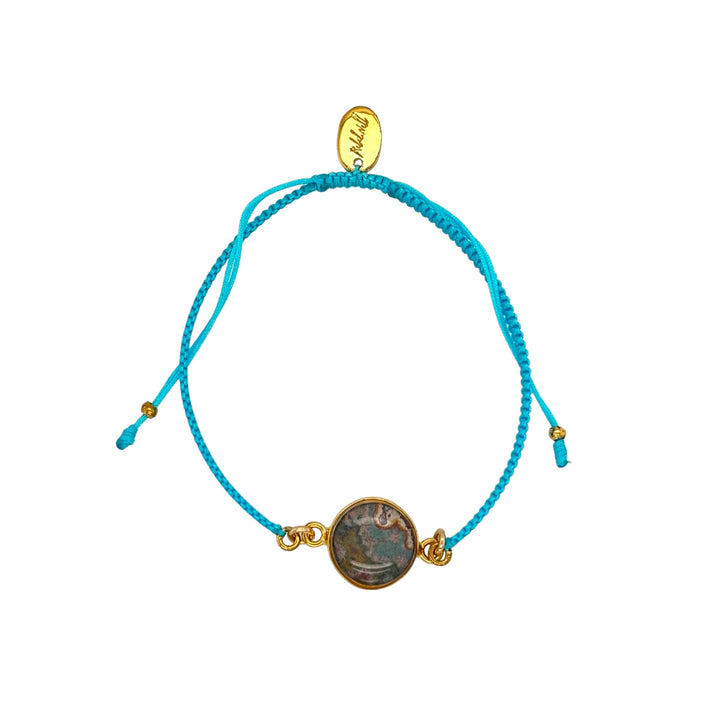 Taylor Bracelet | Gold | Aqua