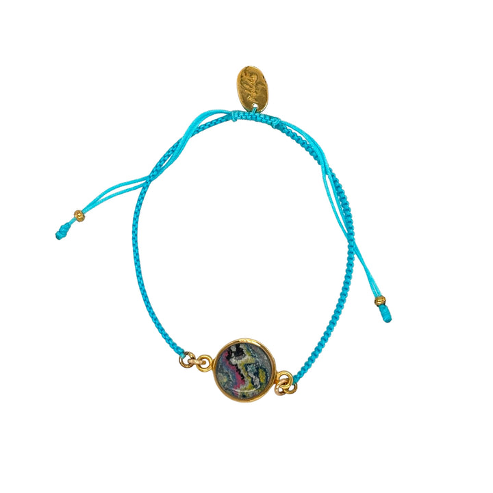 Taylor Bracelet | Gold | Aqua