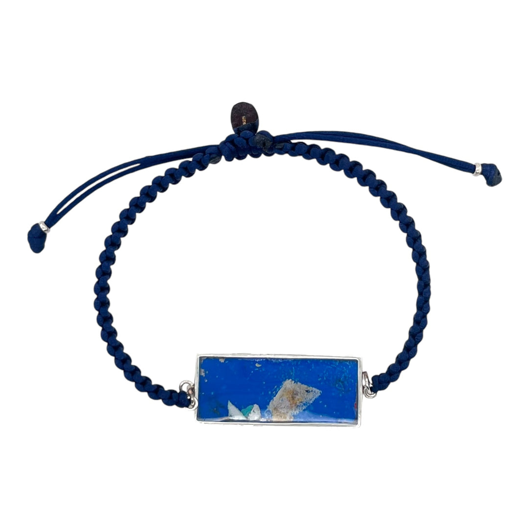 Carl Bracelet | Silver | Navy