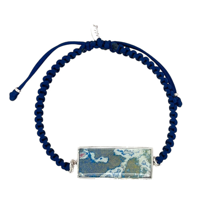 Carl Bracelet | Silver | Navy