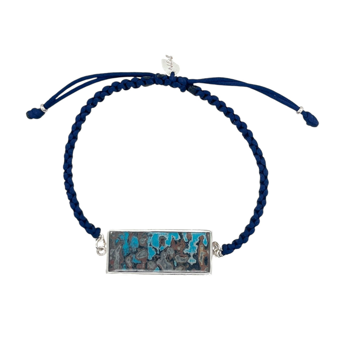 Carl Bracelet | Silver | Navy