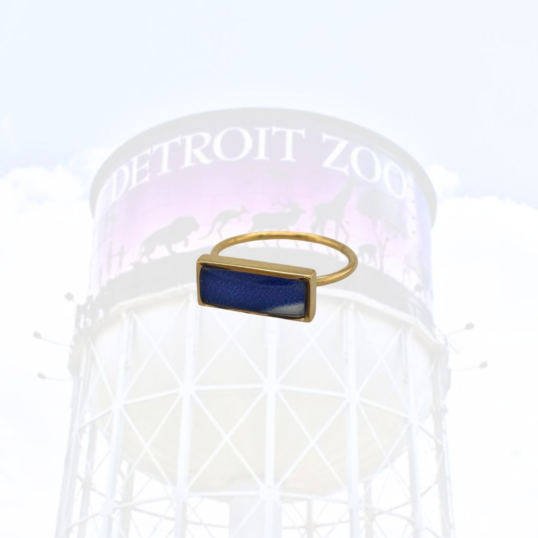 Detroit Zoo Lauren Ring | Gold Size 8