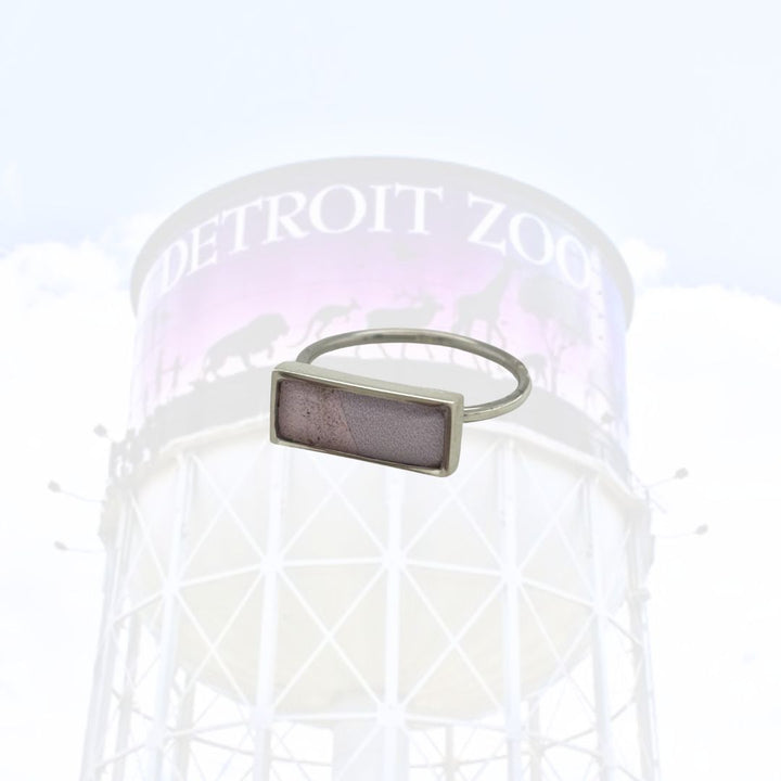 Detroit Zoo Lauren Ring | Silver Size 6