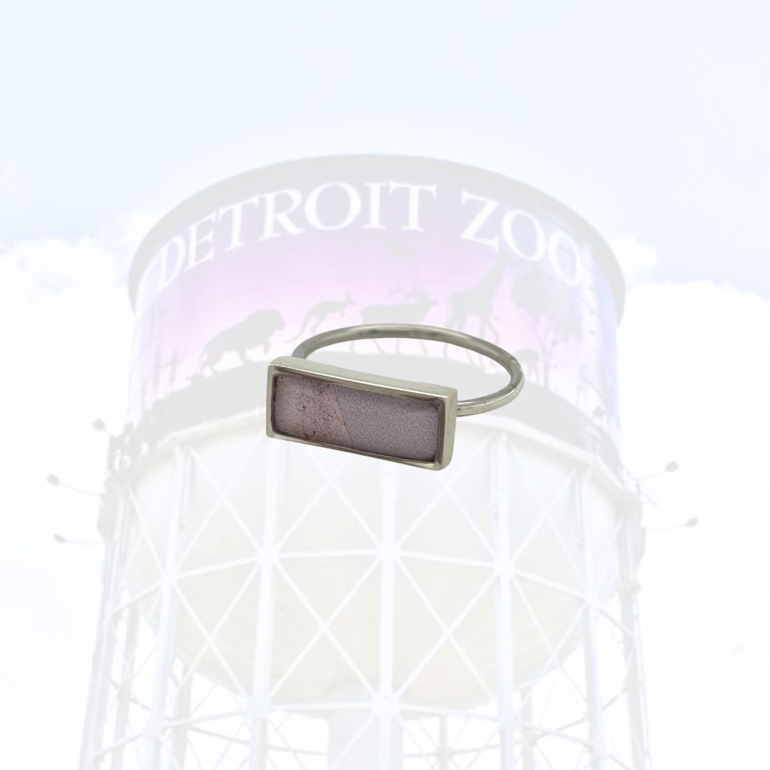 Detroit Zoo Lauren Ring | Silver Size 10