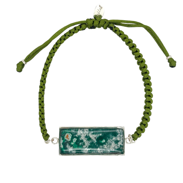 Carl Bracelet | Silver | Green