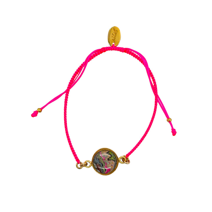 Taylor Bracelet | Gold | Hot Pink