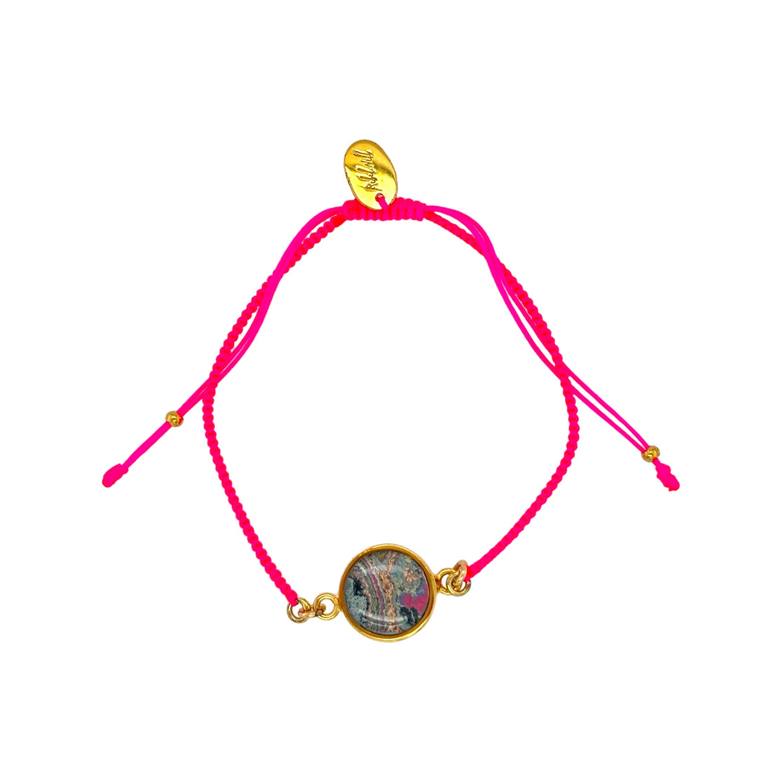 Taylor Bracelet | Gold | Hot Pink