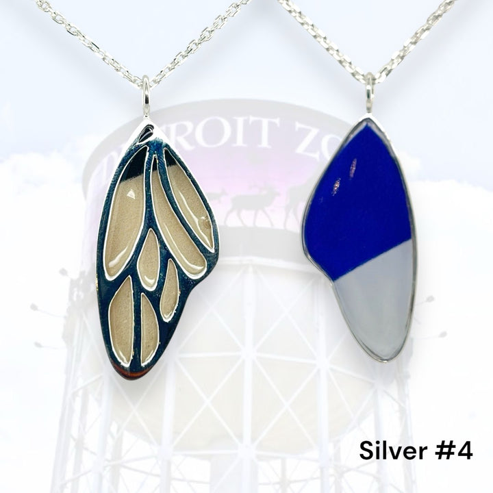 Detroit Zoo Vivian Butterfly Necklace | Silver