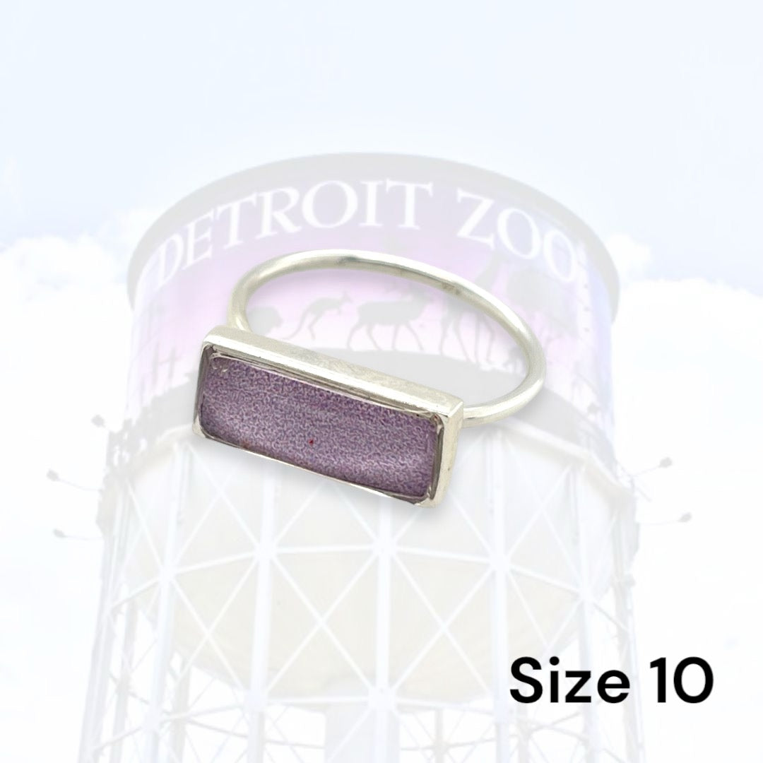 Detroit Zoo Lauren Ring | Silver Size 10