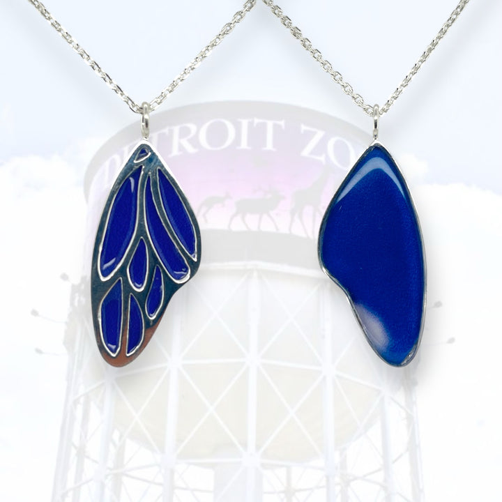 Detroit Zoo Vivian Butterfly Necklace | Silver