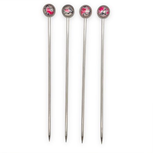 Drink Picks | Stainless Steel | Set of 4