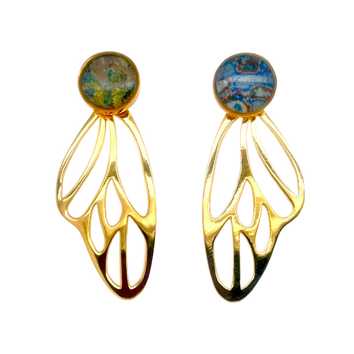 Callie Butterfly Earrings | Gold