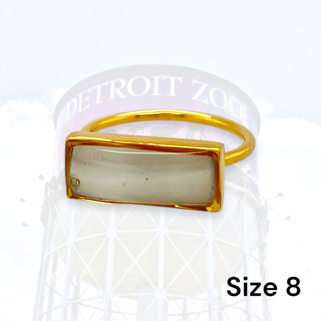 Detroit Zoo Lauren Ring | Gold Size 8