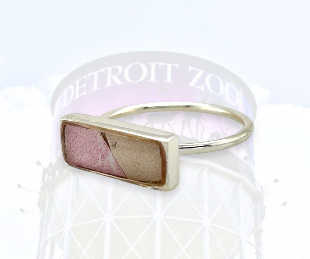 Detroit Zoo Lauren Ring | Silver Size 10