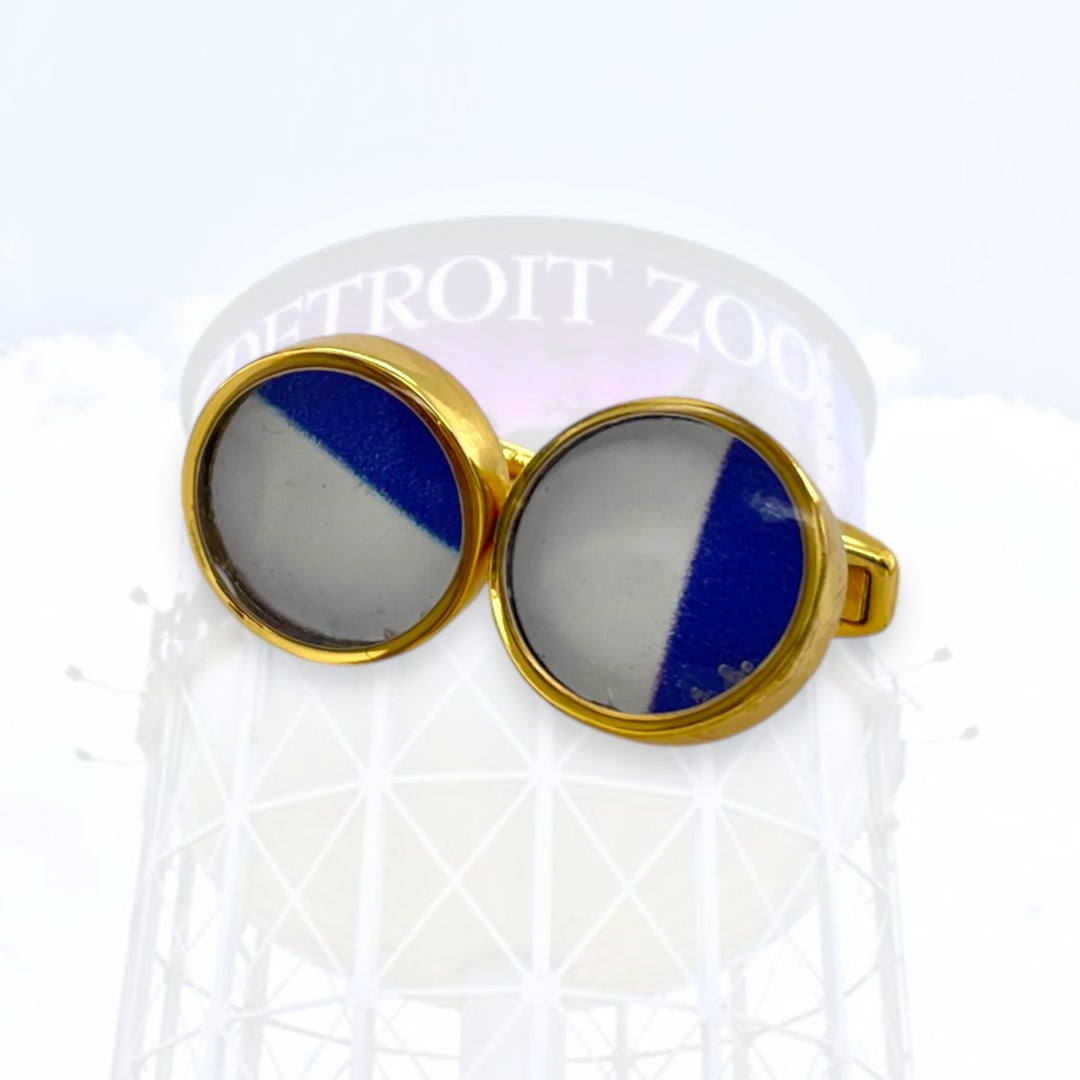 Detroit Zoo Greg Cuff Links | Gold