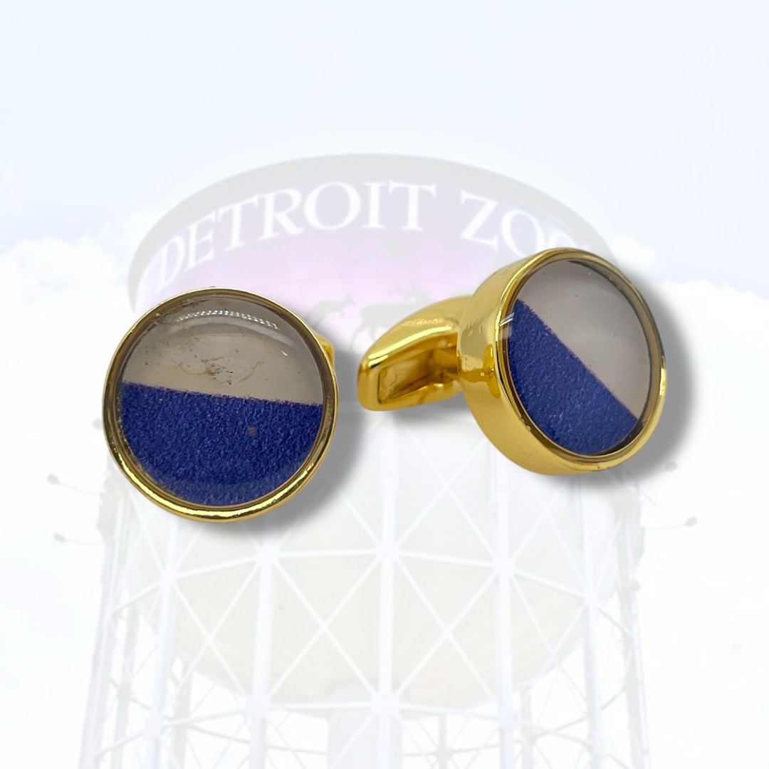 Detroit Zoo Greg Cuff Links | Gold