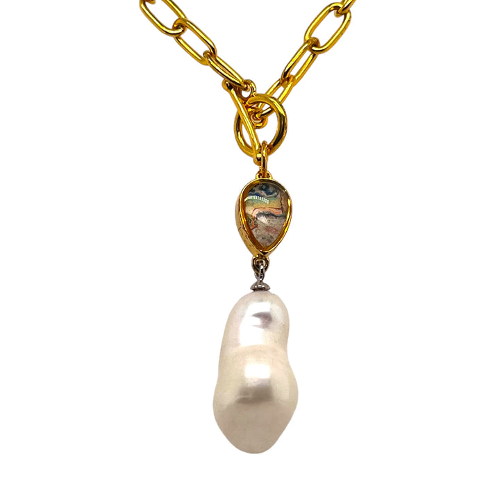 Wendy Pearl Necklace | Gold