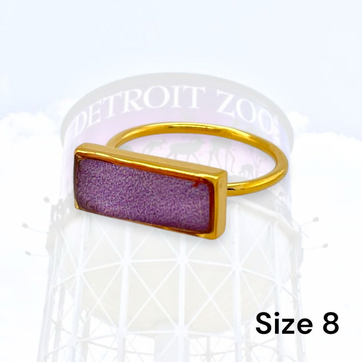 Detroit Zoo Lauren Ring | Gold Size 8