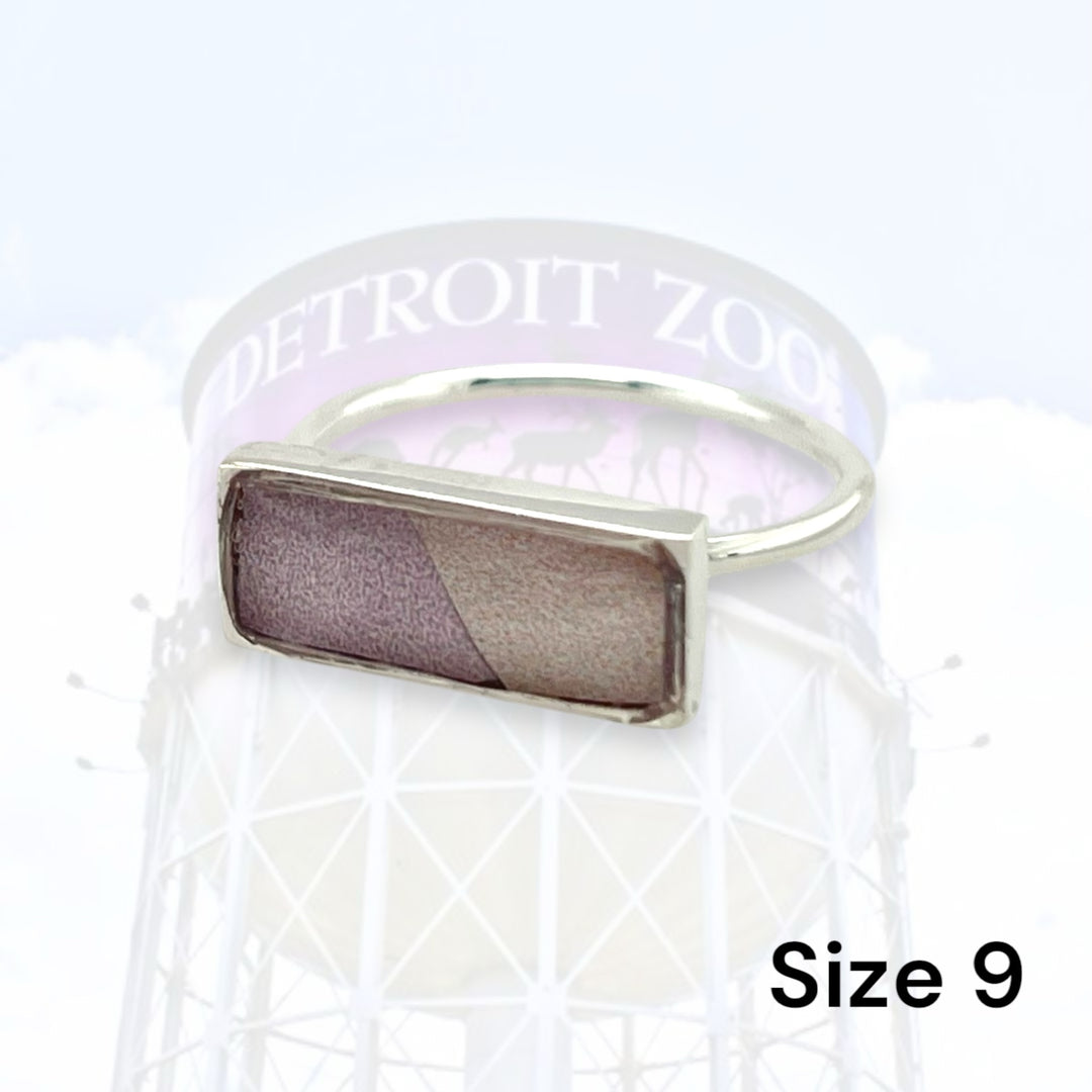 Detroit Zoo Lauren Ring | Silver Size 9