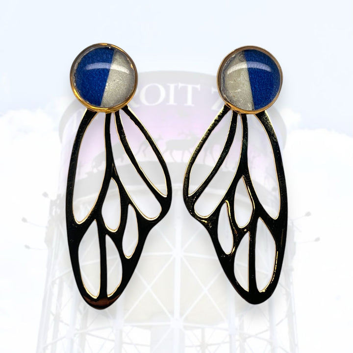 Detroit Zoo Callie Butterfly Earrings | Gold