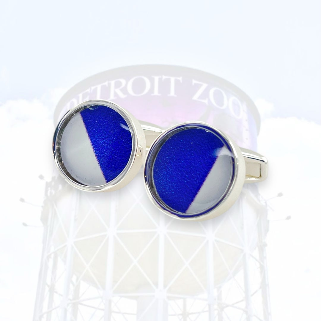 Detroit Zoo Greg Cuff Links | Silver