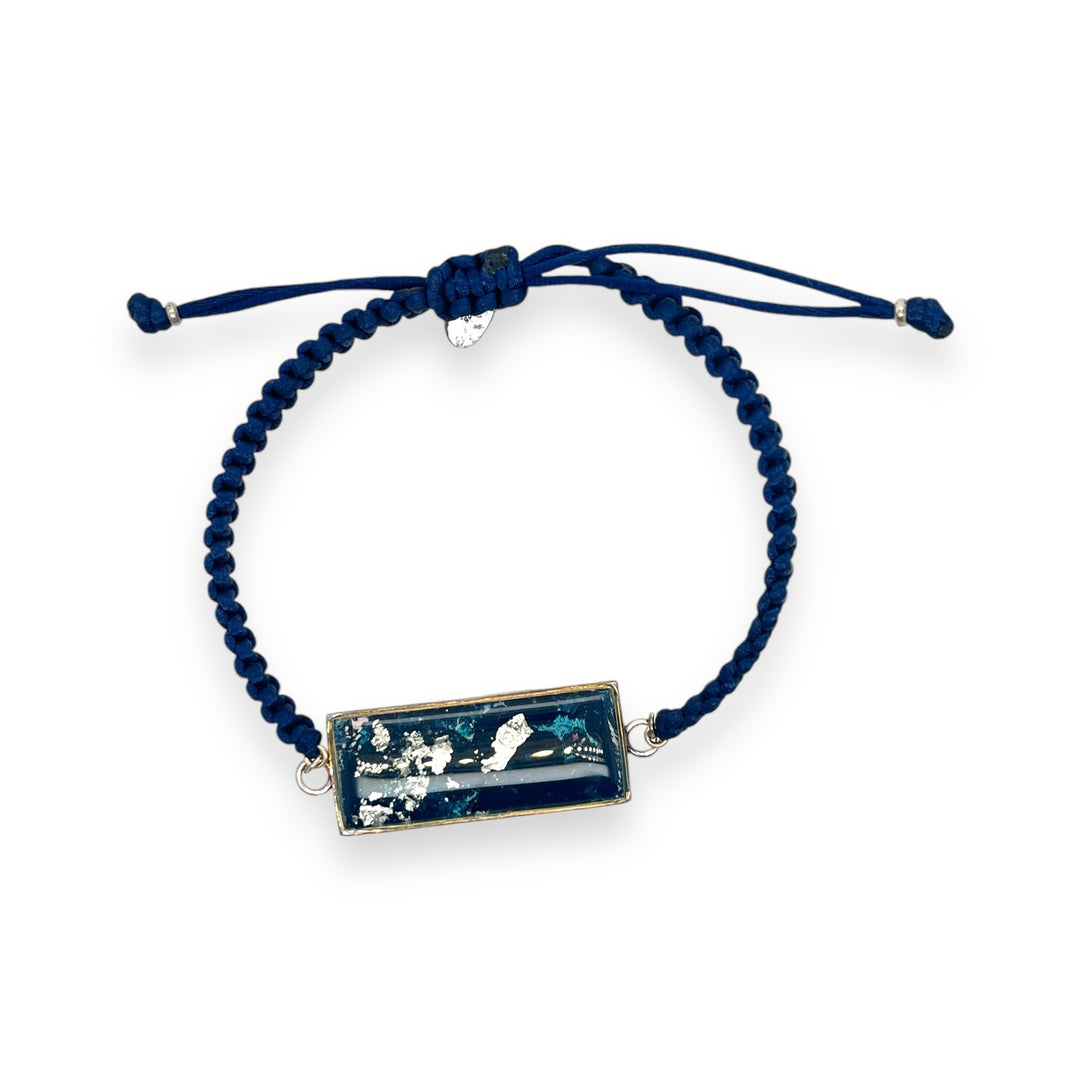 Carl Bracelet | Silver | Navy