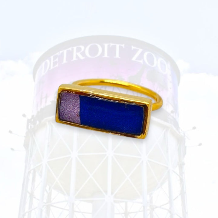 Detroit Zoo Lauren Ring | Gold Size 5