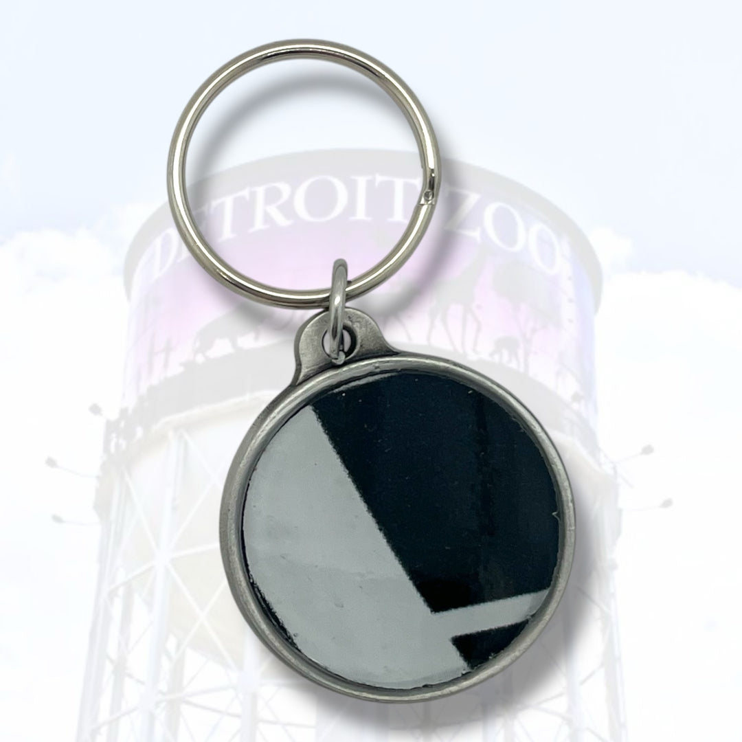 Detroit Zoo Keychain | Pewter