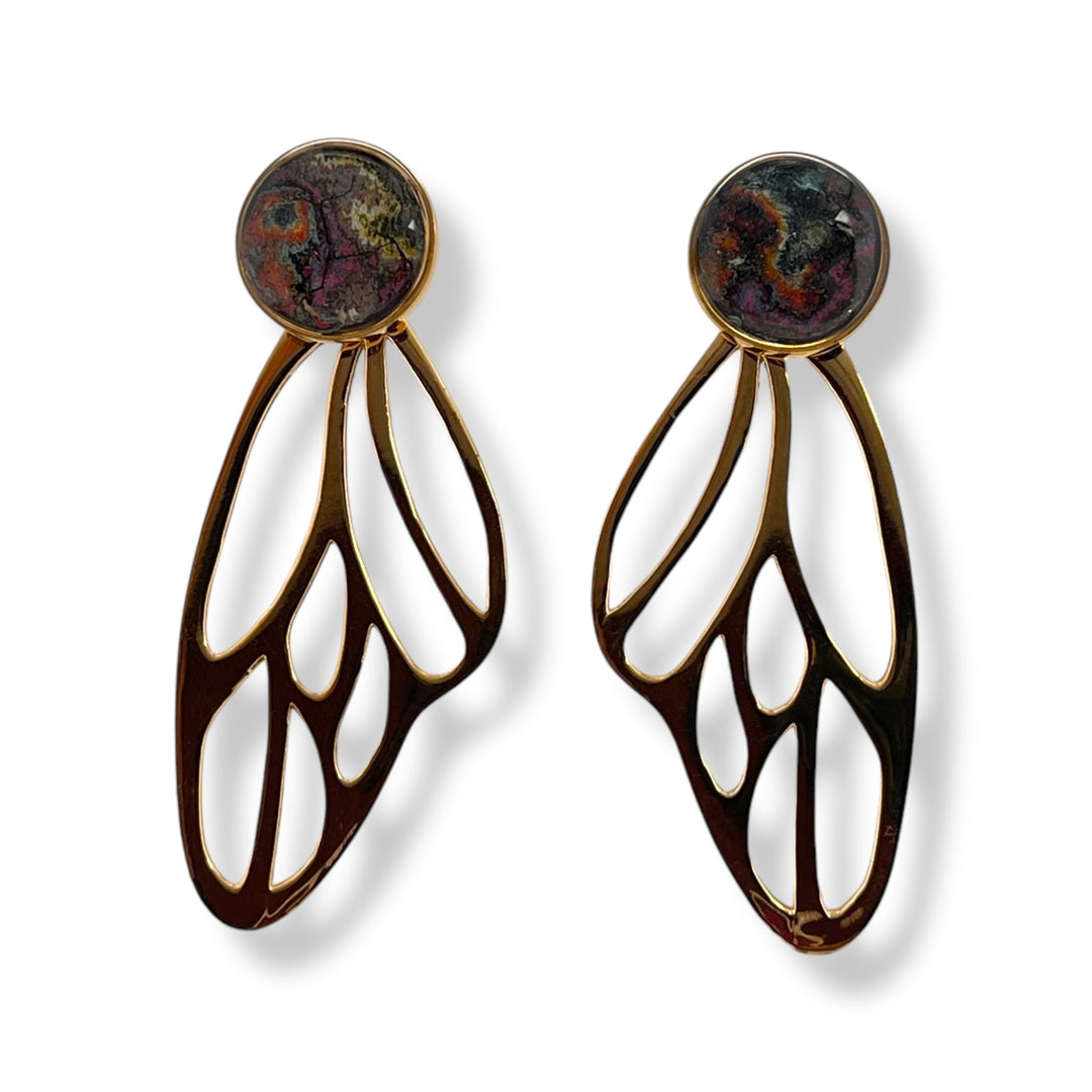 Callie Butterfly Earrings | Gold