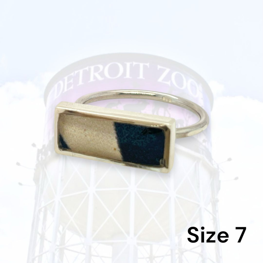 Detroit Zoo Lauren Ring | Silver Size 7