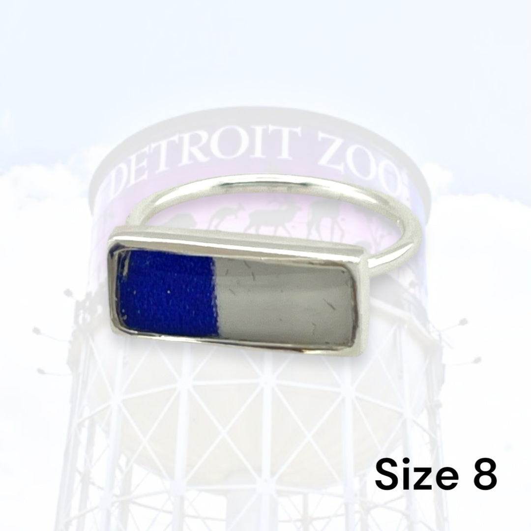 Detroit Zoo Lauren Ring | Silver Size 8