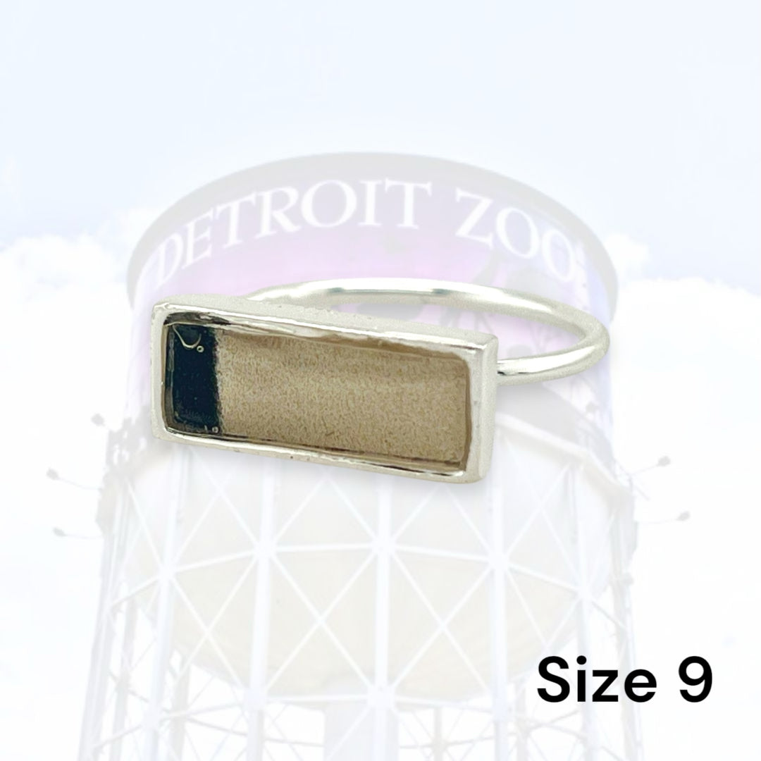 Detroit Zoo Lauren Ring | Silver Size 9