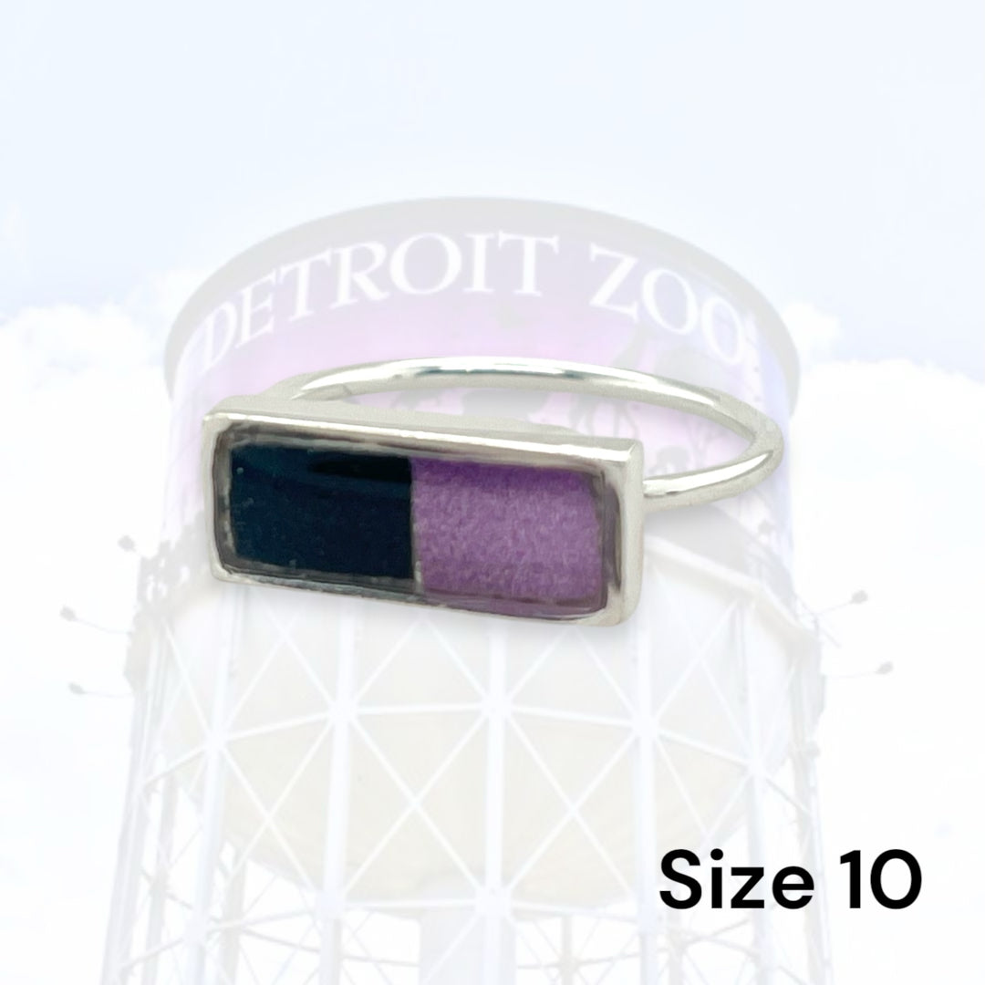 Detroit Zoo Lauren Ring | Silver Size 10