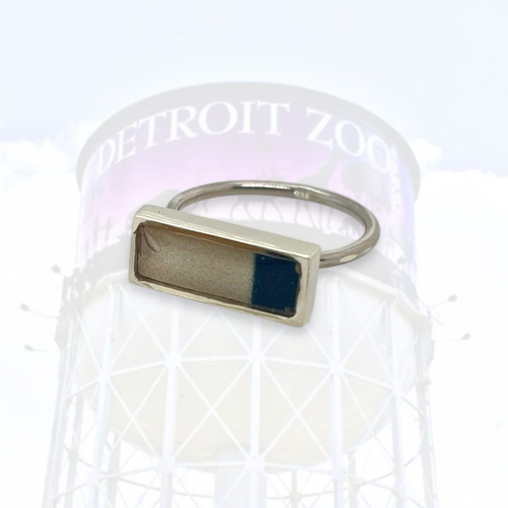 Detroit Zoo Lauren Ring | Silver Size 7