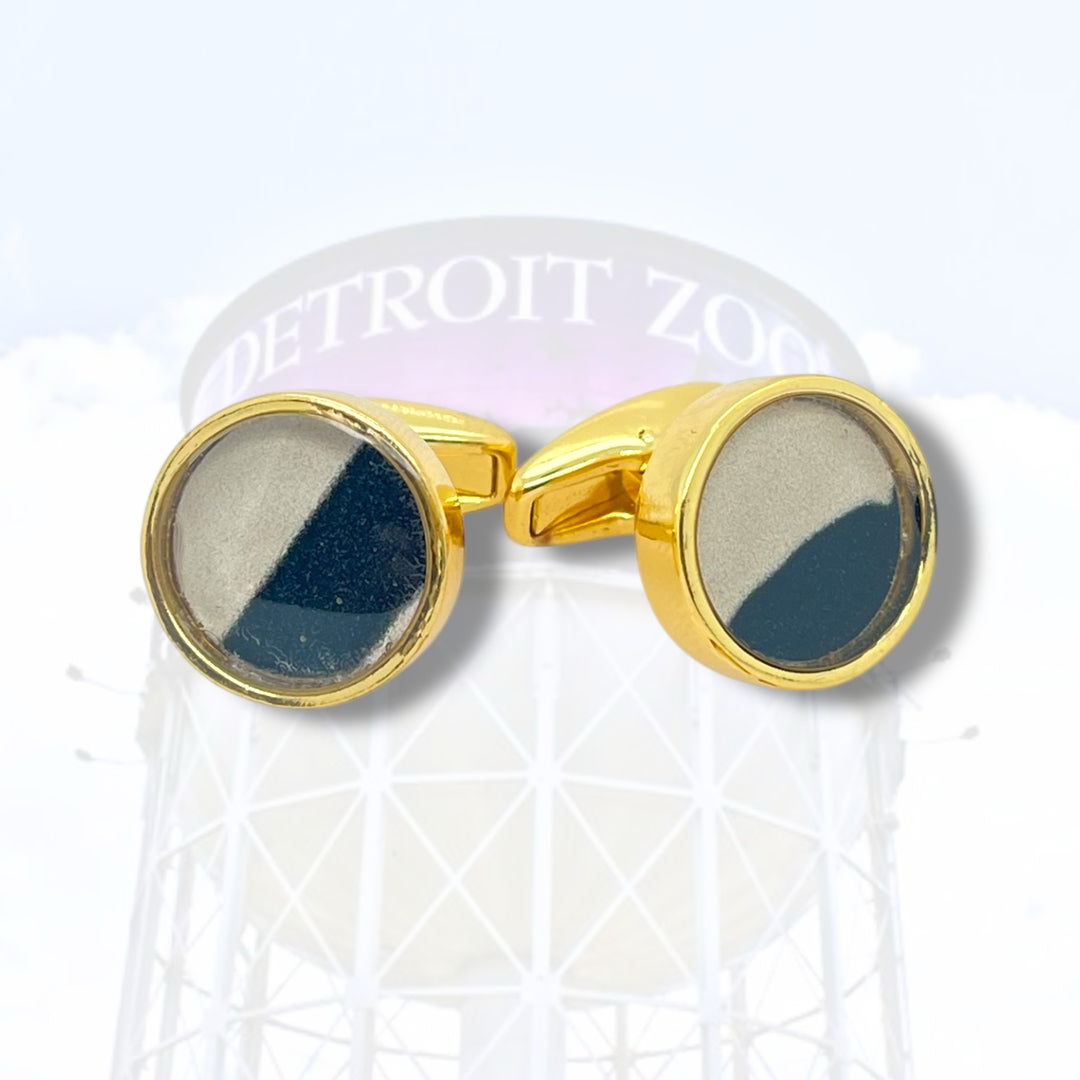 Detroit Zoo Greg Cuff Links | Gold